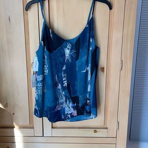 NWT Babaton M Everly Camisole Aegean Blue/Midnight